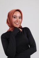 Janjan Silky Satin Square Scarf-Havan