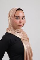 Shimmery Turkish Pashmina Shawl-Rose Gold