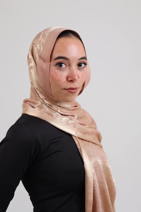 Shimmery Turkish Pashmina Shawl-Rose Gold
