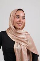 Shimmery Turkish Pashmina Shawl-Rose Gold