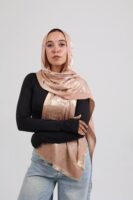 Shimmery Turkish Pashmina Shawl-Rose Gold