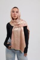 Shimmery Turkish Pashmina Shawl-Rose Gold