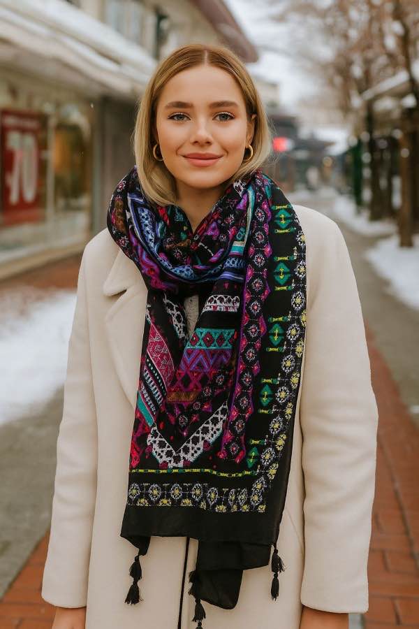 Luxurious Soft Turkish Cashmere Shawl-07