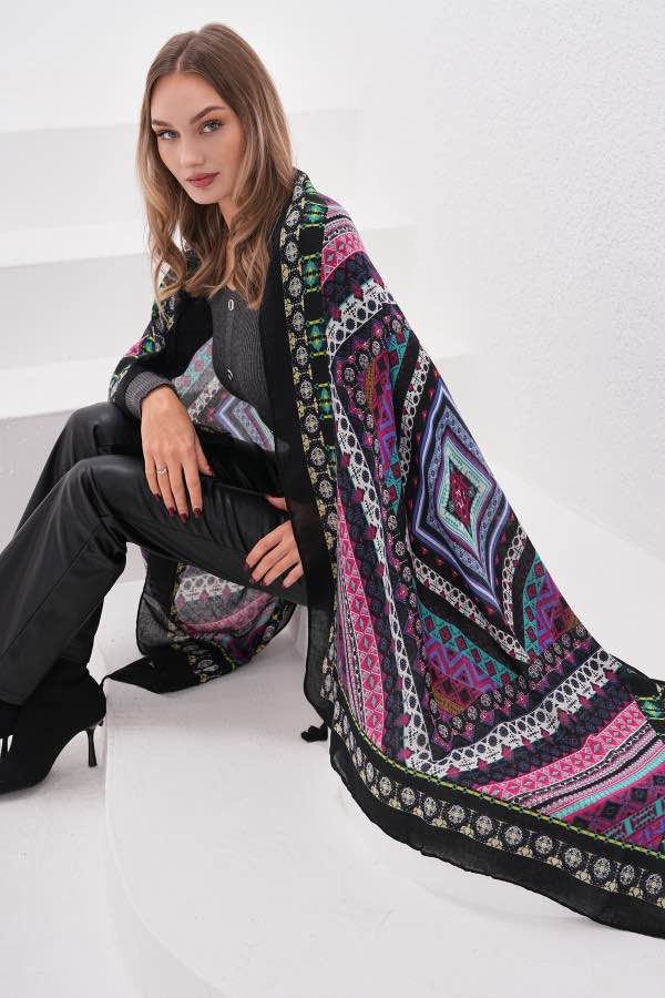 Luxurious Soft Turkish Cashmere Shawl-07