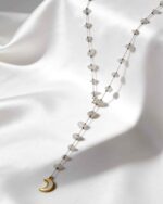 Jasper White Moon Necklace