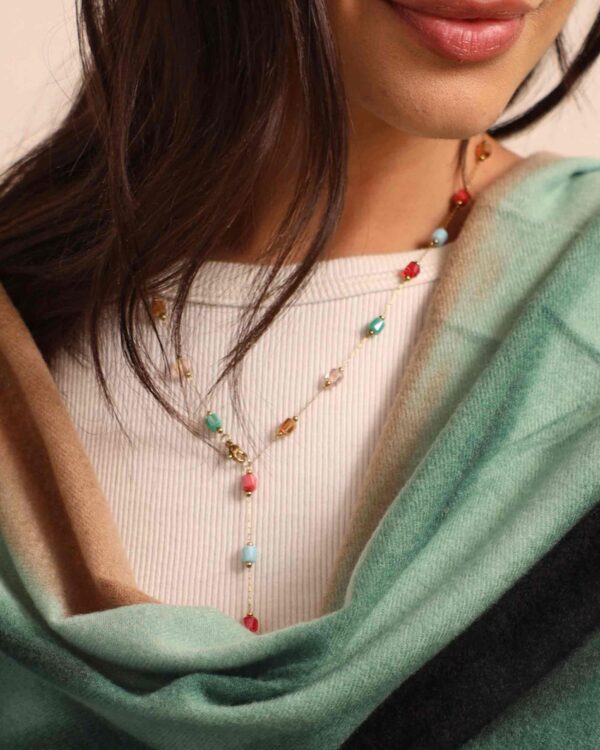 Jasper Candy Cube Necklace