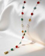 Jasper Candy Cube Necklace