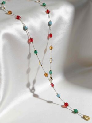 Jasper Candy Cube Necklace