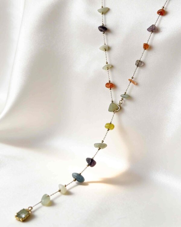 Jasper Aura Stones Necklace