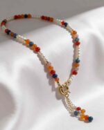 Jasper Handmade Colorful Bead Necklace