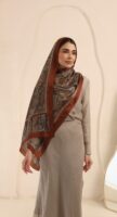 Arabian Nights Luxury Silk Scarf-Bronze