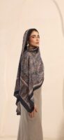 Arabian Nights Luxury Silk Scarf-Navy