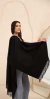 Luxurious Soft Wool Shawl-Black
