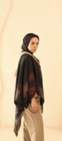 Aura Premium Silk Square Scarf-Midnight Bloom