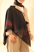 Aura Premium Silk Square Scarf-Midnight Bloom
