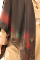 Aura Premium Silk Square Scarf-Midnight Bloom