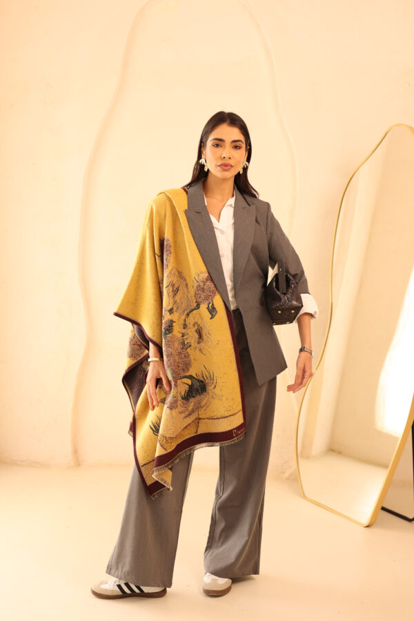 Luxurious Double Sided Soft Wool Shawl