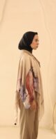 Aura Premium Silk Square Scarf-Blush Bloom