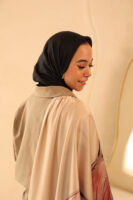 Aura Premium Silk Square Scarf-Blush Bloom