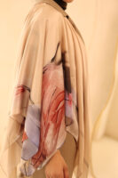 Aura Premium Silk Square Scarf-Blush Bloom