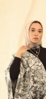 Almond Blossom soft wool shawl-Olive