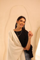 Luxurious Soft Wool Shawl-Off White