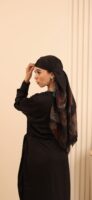 Aura Premium Silk Square Scarf-Velvet Noir