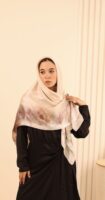 Aura Premium Silk Square Scarf-Blush Petal