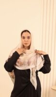 Aura Premium Silk Square Scarf-Blush Petal