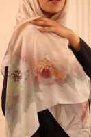 Aura Premium Silk Square Scarf-Blush Petal