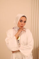 Aura Premium Silk Square Scarf-Rose Petal