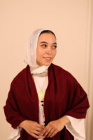 Luxurious Soft Wool Shawl-Bordo