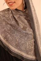 Arabian Nights Luxury Silk Scarf-Gray