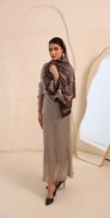 Arabian Nights Luxury Silk Scarf-Black/Brown