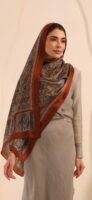 Arabian Nights Luxury Silk Scarf-Bronze