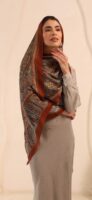 Arabian Nights Luxury Silk Scarf-Bronze