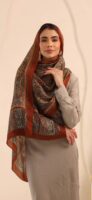 Arabian Nights Luxury Silk Scarf-Bronze