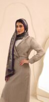 Arabian Nights Luxury Silk Scarf-Eggplant