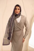 Arabian Nights Luxury Silk Scarf-Eggplant