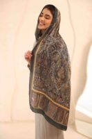 Arabian Nights Luxury Silk Scarf-Army