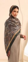 Arabian Nights Luxury Silk Scarf-Army