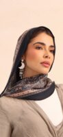 Arabian Nights Luxury Silk Scarf-Navy