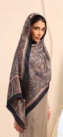 Arabian Nights Luxury Silk Scarf-Navy