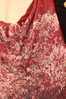 Almond Blossom soft wool shawl-Red