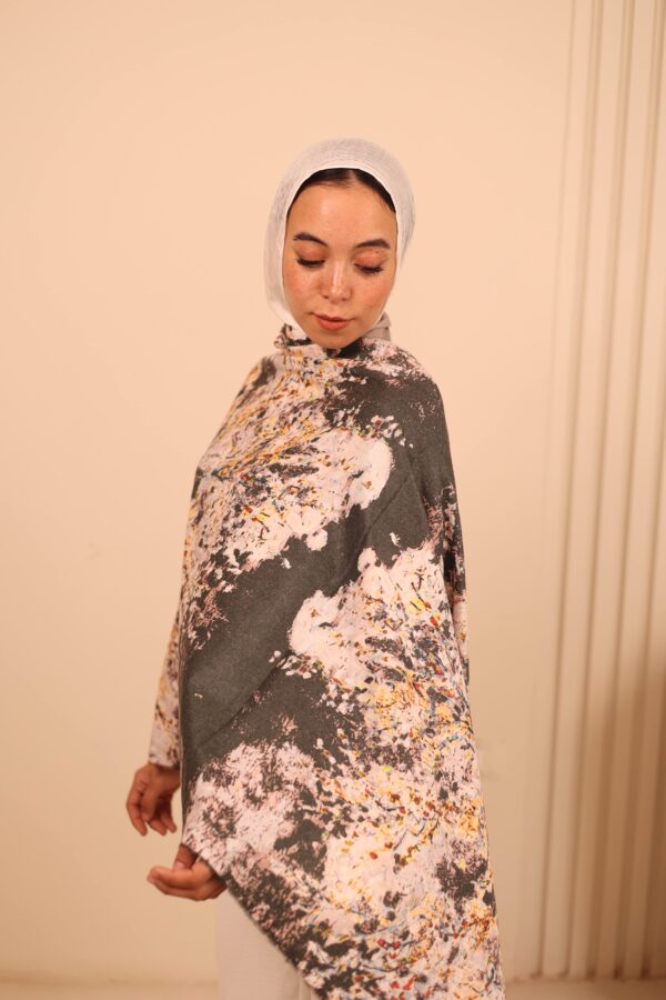 Almond Blossom soft wool shawl