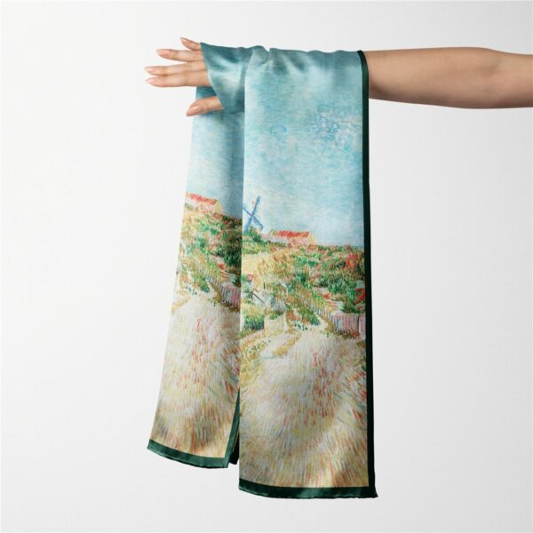 Luxury Double Layered Silk Shawl – Coastal Breeze