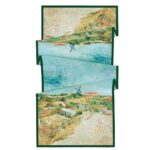 Luxury Double Layered Silk Shawl – Coastal Breeze