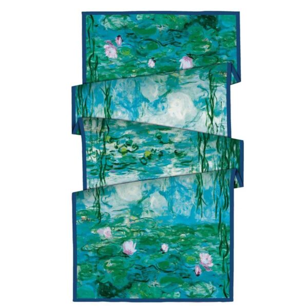 Luxury Double Layered Silk Shawl – Aqua Bloom