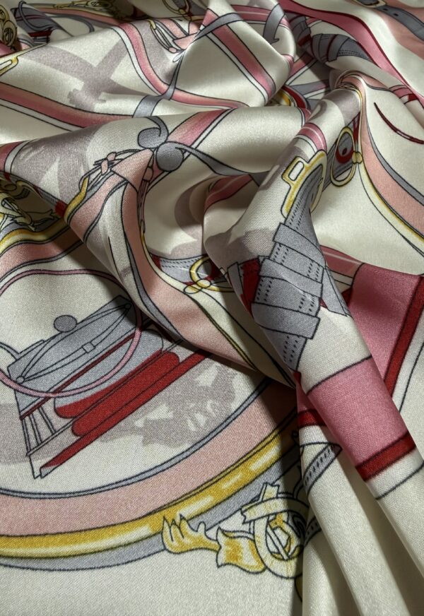 Soft Satin 70×70 Square Scarf- Blush Royale