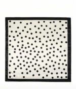 Soft Satin 70x70 Square Scarf -Midnight Polka